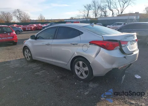 2012 Hyundai Elantra Gls (Ulsan Plant) from USA, damaged, VIN KMHDH4AE1CU288566